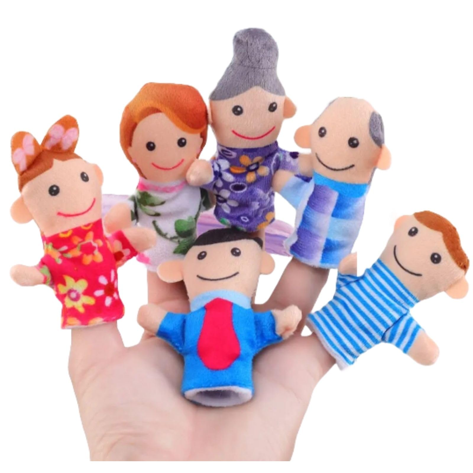 Amazon.co.jp: YIYI 指人形 フィンガーパペット ぬいぐるみ 布 知育